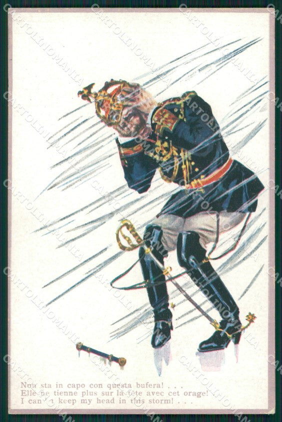 Codognato Propaganda WWI Military Kaiser serie 235 postcard cartolina QT6582 – fronte