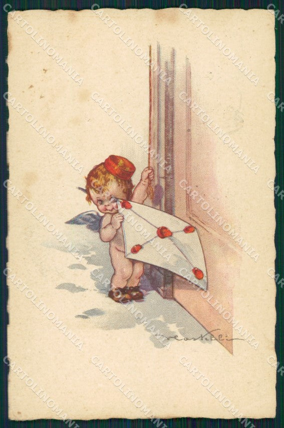 Castelli Cupid SPOTS Degami serie 507 postcard cartolina QT6625 – fronte