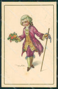Castelli Boy Venetian Carnival Degami serie 1021 postcard cartolina QT6645 – fronte