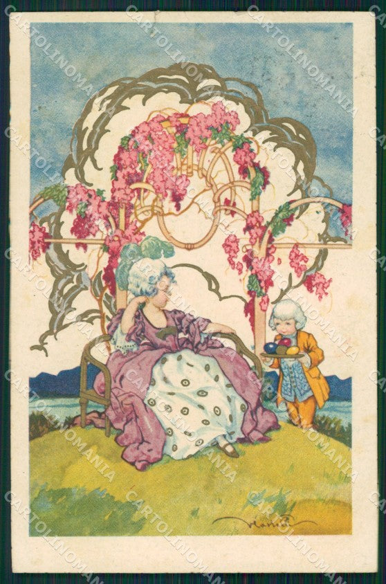 Castelli Children TEAR CREASE Degami serie 1029 postcard cartolina QT6658 – fronte