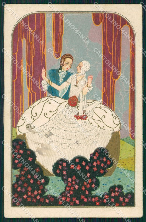 Leonem Leonessi Italian Art Deco Degami serie 1047 postcard cartolina QT6704 – fronte