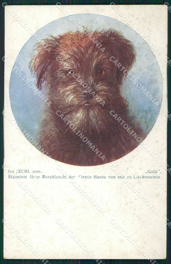 Dog Isa Jechl postcard cartolina QT6825 – fronte