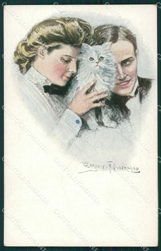 Clarence Underwood Lady SOFT CREASE MM Vienne 388 postcard cartolina QT6841 – fronte