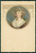 Art Nouveau Lady Dondorf serie 233 postcard cartolina QT6867 – fronte