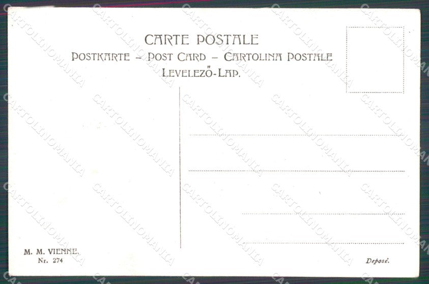 Profession Job comic signed MM Vienne 274 postcard cartolina QT6879 – retro
