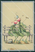 Dressed Radishes Dondorf serie 274 postcard cartolina QT6897 – fronte