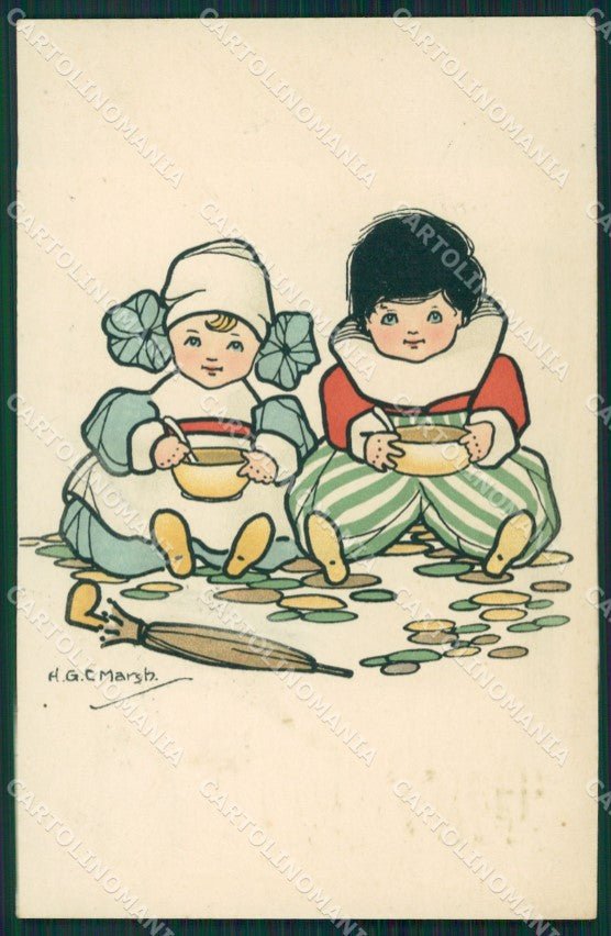 H G C Marsh Children Dondorf serie 389 postcard cartolina QT6904 – fronte