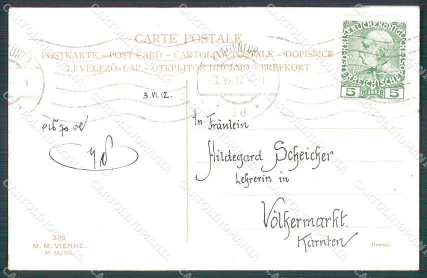 Anita La Roy Dutch Children MM Vienne 386 postcard cartolina QT6907 – retro