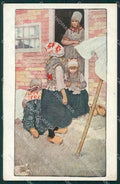 Anita La Roy Dutch Children MM Vienne 386 postcard cartolina QT6909 – fronte