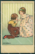 Agnes Richardson Children CORNER CREASE Dondorf serie 505 postcard QT6912 – fronte