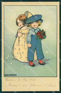 Agnes Richardson Children Dondorf serie 505 postcard cartolina QT6913 – fronte