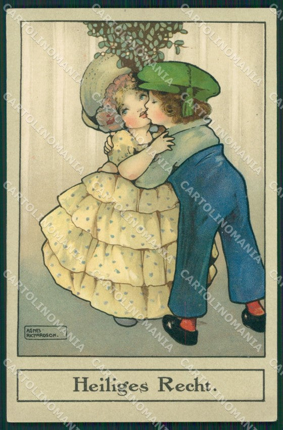 Agnes Richardson Children Dondorf serie 506 postcard cartolina QT6915 – fronte