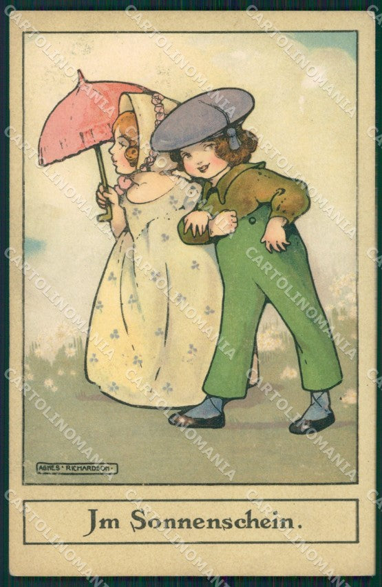 Agnes Richardson Children Dondorf serie 506 postcard cartolina QT6916 – fronte