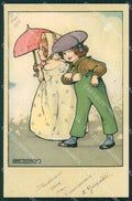 Agnes Richardson Children Dondorf serie 505 postcard cartolina QT6917 – fronte