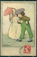 Agnes Richardson Children CORNER CREASE Dondorf serie 505 postcard QT6918 – fronte