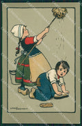 Ethel Parkinson Dutch Children Dondorf serie 554 postcard cartolina QT6955 – fronte