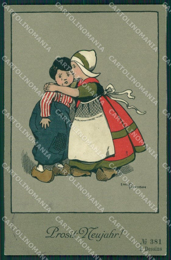 Ethel Parkinson Dutch Children Dondorf serie 381 postcard cartolina QT6957 – fronte