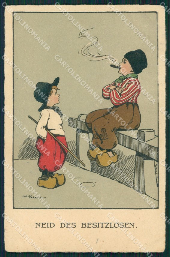 Ethel Parkinson Dutch Children Dondorf serie 380 postcard cartolina QT7025 – fronte