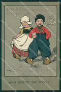 Ethel Parkinson Dutch Children Dondorf serie 382 postcard cartolina QT7031 – fronte