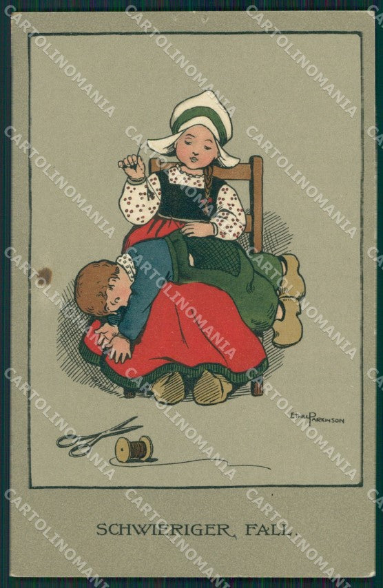 Ethel Parkinson Dutch Children Dondorf serie 382 postcard cartolina QT7032 – fronte