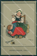 Ethel Parkinson Dutch Children Dondorf serie 382 postcard cartolina QT7032 – fronte