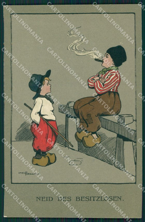 Ethel Parkinson Dutch Children Dondorf serie 382 postcard cartolina QT7033 – fronte