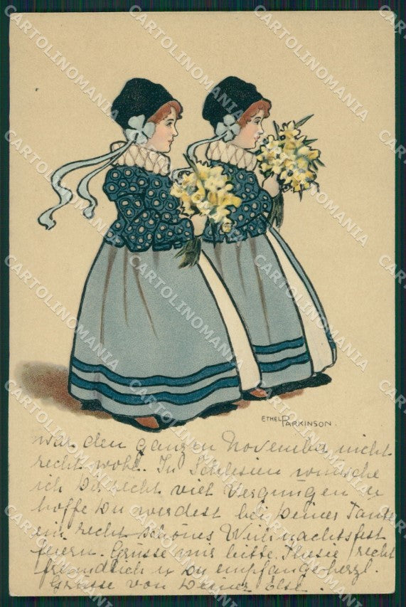 Ethel Parkinson Girl Dondorf serie 183 postcard cartolina QT7034 – fronte