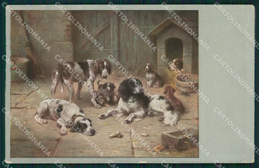 Reichert Hunting Dog SOFT CREASE MM 293 postcard cartolina QT7076 – fronte