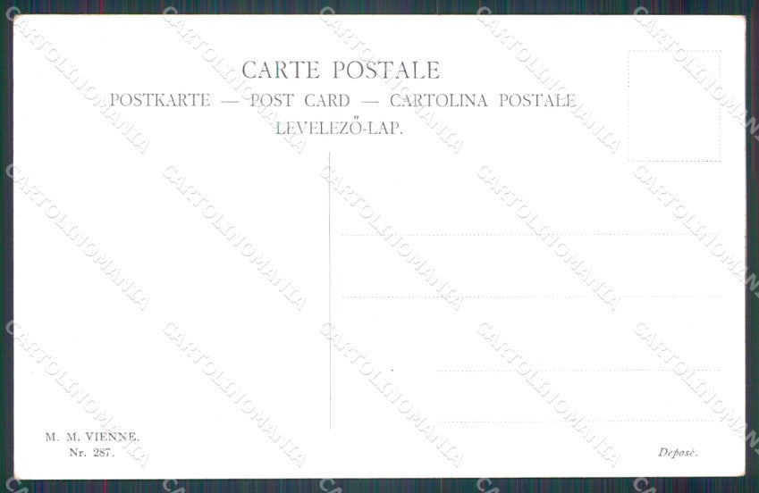 Reichert Hunting Dog MM 287 postcard cartolina QT7079 – retro