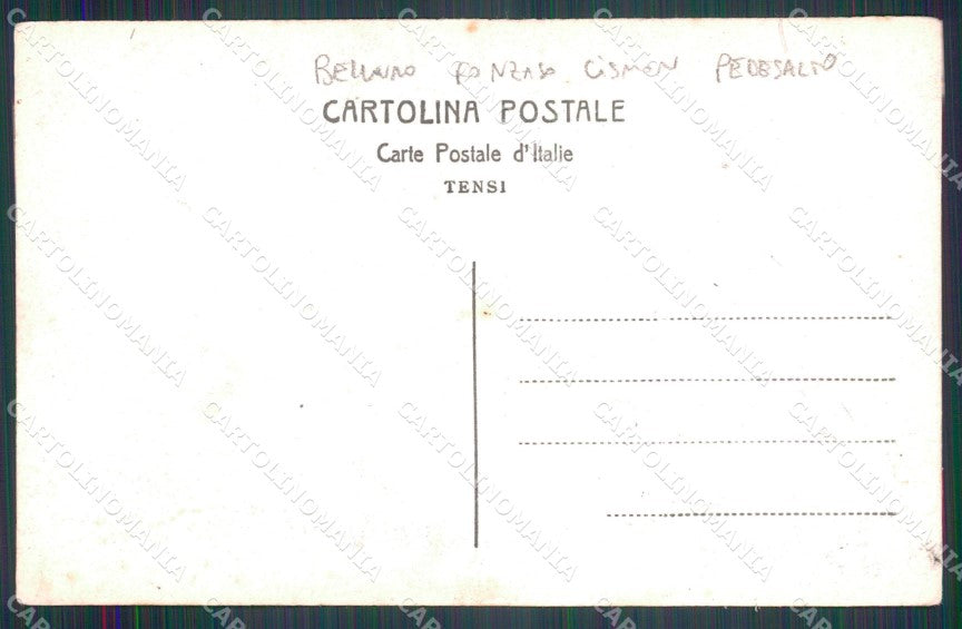 Belluno Fonzaso Cismon Pedesalto Foto cartolina QT7509 – retro