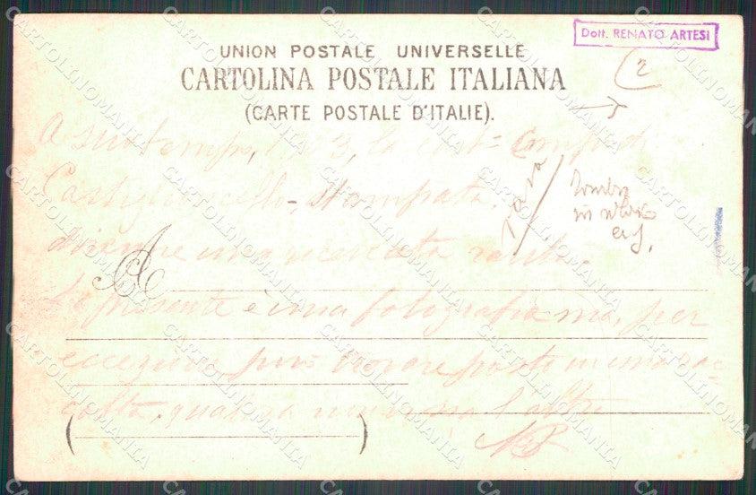 Livorno Castiglioncello Militari Fanteria X Reggimento Foto cartolina QT7521 – retro
