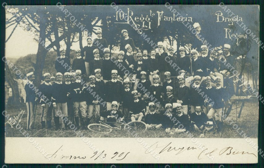 Livorno Città Brigata Regina Militari Fanteria X Regg Foto cartolina QT7526 – fronte