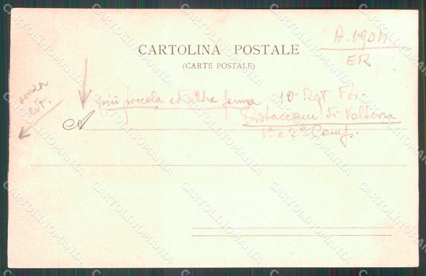 Pisa Volterra Militari Fanteria X Reggimento Foto cartolina QT7552 – retro