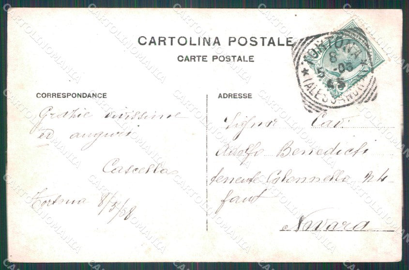 Pavia Città 64 Reggimento Fanteria Militari M Penice Foto cartolina QT7575 – retro