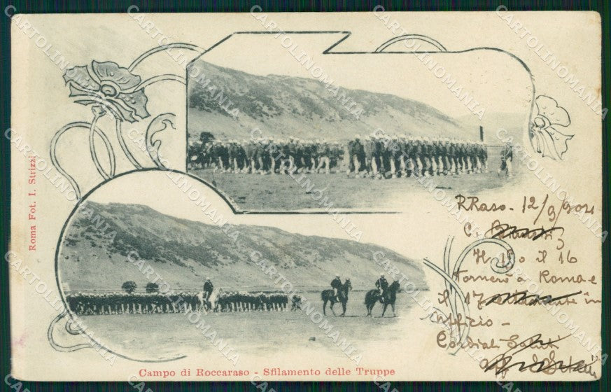 L'Aquila Roccaraso Militari cartolina QT7585 – fronte