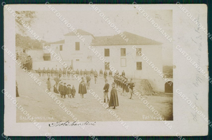 Salerno Sala Consilina Caserma Cappuccini Militari Foto cartolina QT7592 – fronte