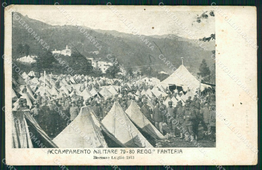 Vicenza Recoaro Militari 79 80 Reggimento Fanteria cartolina QT7596 – fronte