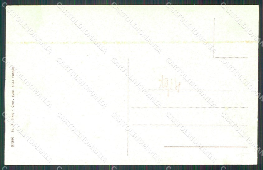 Udine Palmanova Piazza Vittorio Emanuele II Reggimento Fanteria cartolina QT7602 – retro