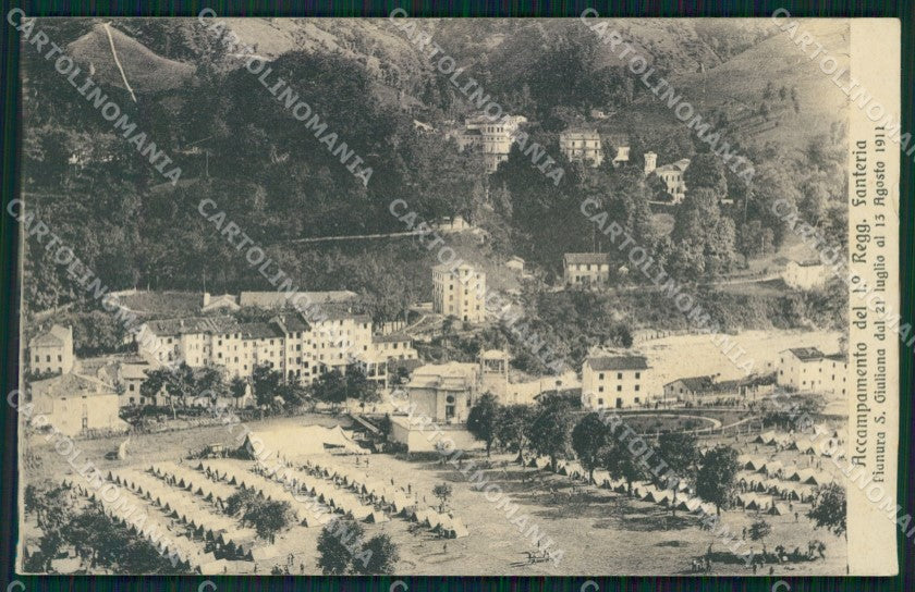 Verona ? Pianura Santa Giuliana I Reggimento Fanteria Militari cartolina QT7607 – fronte