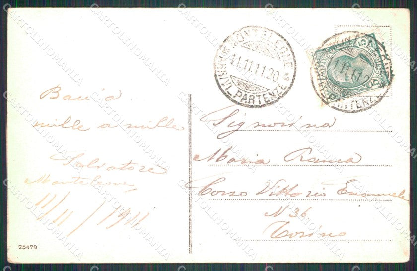 Vibo Valentia Monteleone XIX Reggimento Fanteria Linea Militari cartolina QT7626 – retro