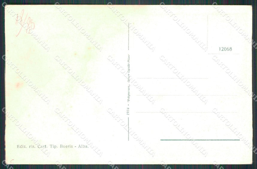 Cuneo Alba Caserma 38º Reggimento Fanteria Militari cartolina QT7635 – retro