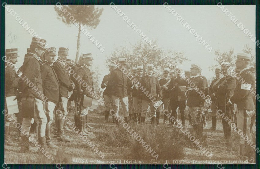 Firenze Signa 27º Reggimento Militari Manovre Fanteria Foto cartolina QT7644 – fronte