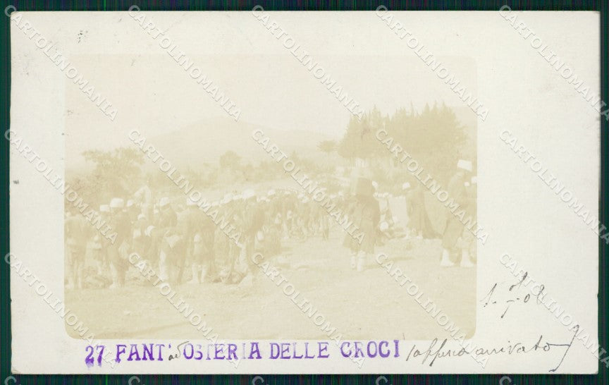 Firenze Calenzano Croci 27º Reggimento Fanteria Militari Foto cartolina QT7656 – fronte