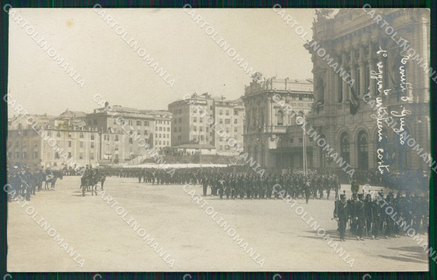 Genova città I Reggimento Artiglieria Costa Militari Foto cartolina QT7661 – fronte