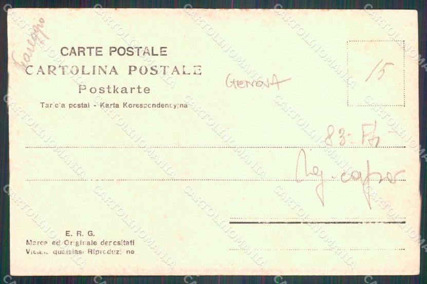 Genova città 83º Reggimento Fanteria Militari Foto cartolina QT7665 – retro