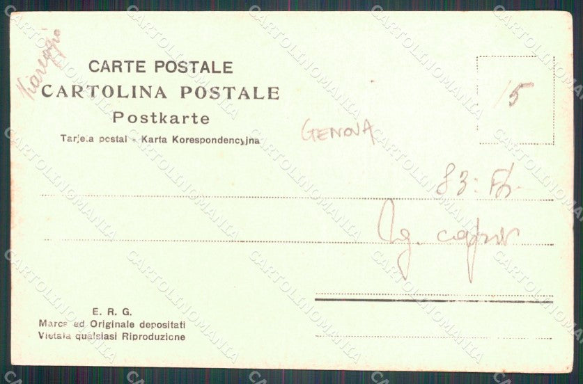 Genova città 83º Reggimento Fanteria Militari Foto cartolina QT7667 – retro