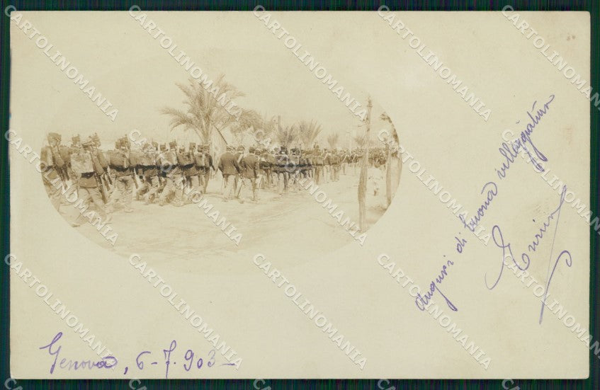 Genova città I Reggimento Artiglieria Costa Militari Foto cartolina QT7668 – fronte