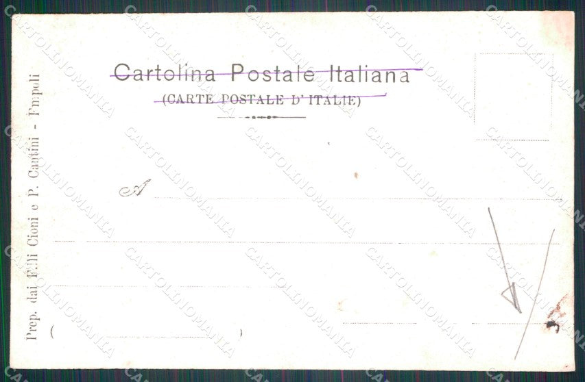 Genova città I Reggimento Artiglieria Costa Militari PIEGA Foto cartolina QT7669 – retro