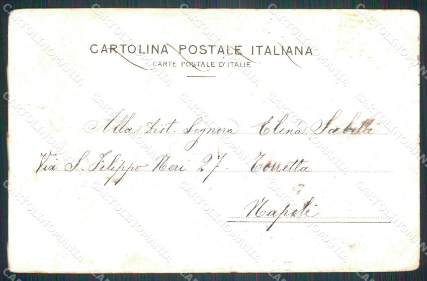 Genova città Piazza Armi Militari Esercitazioni cartolina QT7672 – retro