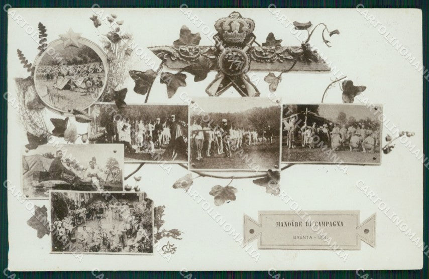 Varese Brenta 77º Reggimento Fanteria Manovre di Campagna Foto cartolina QT7680 – fronte